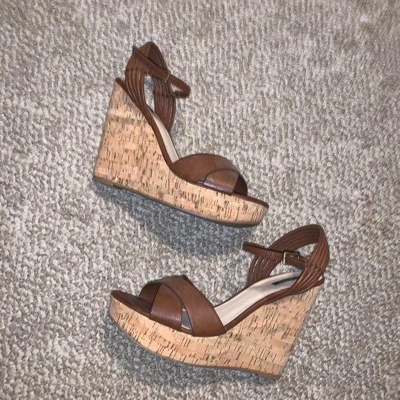 Forever 21 Shoes - Brown Wedges